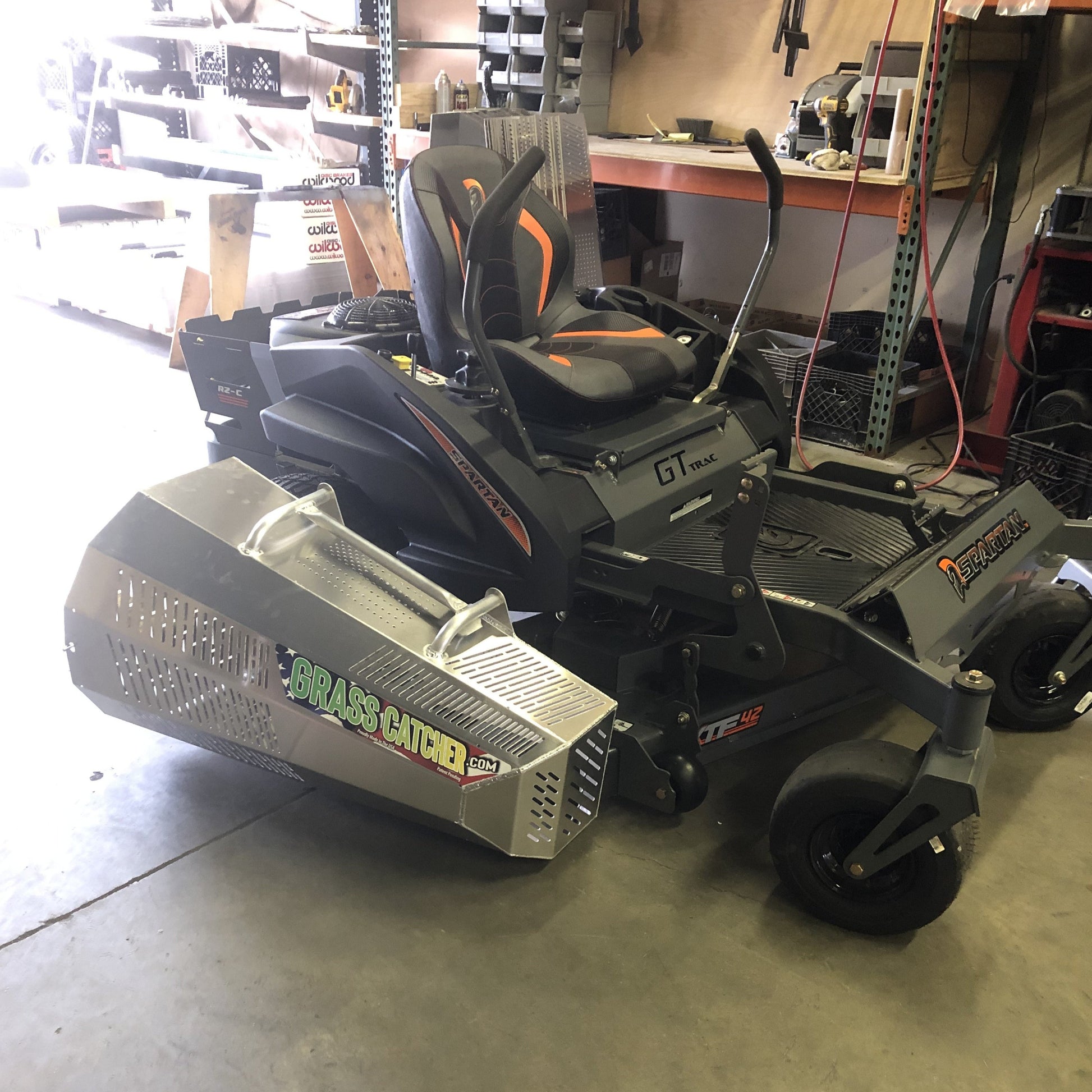 Spartan RZ-C zero turn mower with Aluminum Grass Catcher